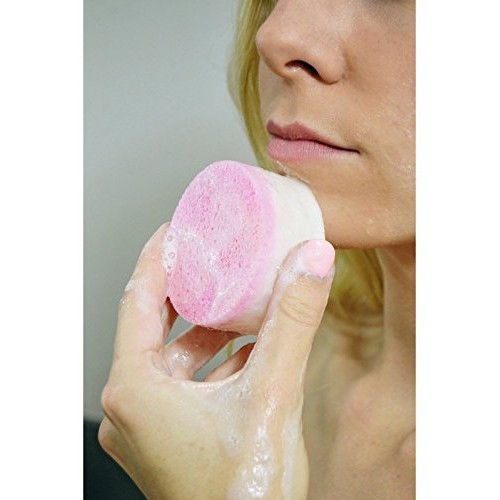 Spongeables Facial Cleanser, Pomegranate, Luxurious Blend of Olive Oil, Glyce...