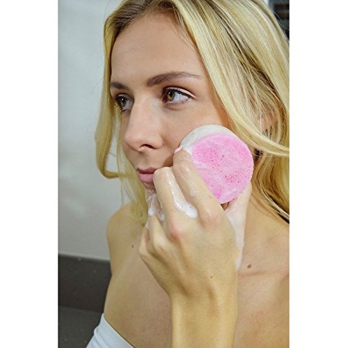 Spongeables Facial Cleanser, Pomegranate, Luxurious Blend of Olive Oil, Glyce...