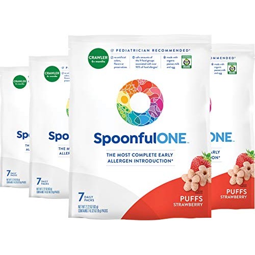 SpoonfulONE Early Allergen Introduction Puffs | Smart Feeding Snack for an In...