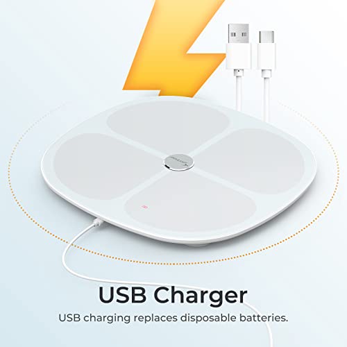 Sportneer Smart Body Fat Scale 8 Electrodes BMI Scales Accurate Digital Weigh...