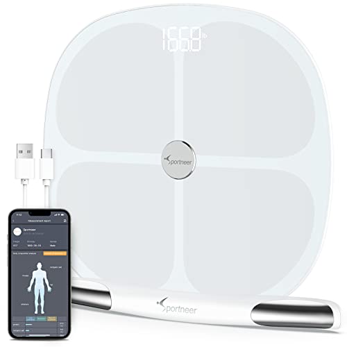 Sportneer Smart Body Fat Scale 8 Electrodes BMI Scales Accurate Digital Weigh...