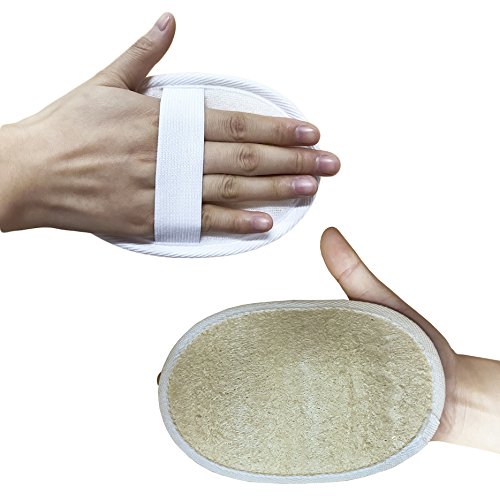 6 Packs Exfoliating Loofah Pads,Loofah Sponge Scrubber Brush Close Skin for M...