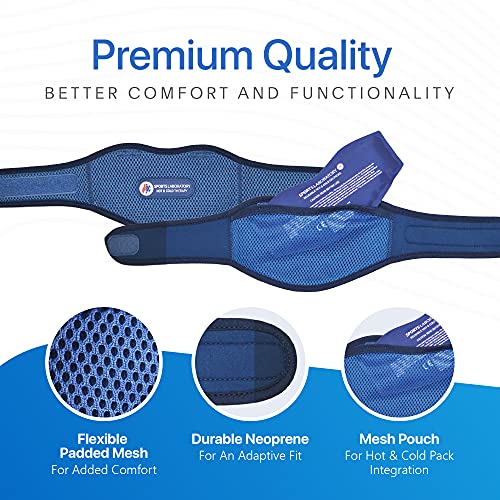 Sports Laboratory Ice Pack for Neck Relief - Neck Support Brace with Hot & Co...