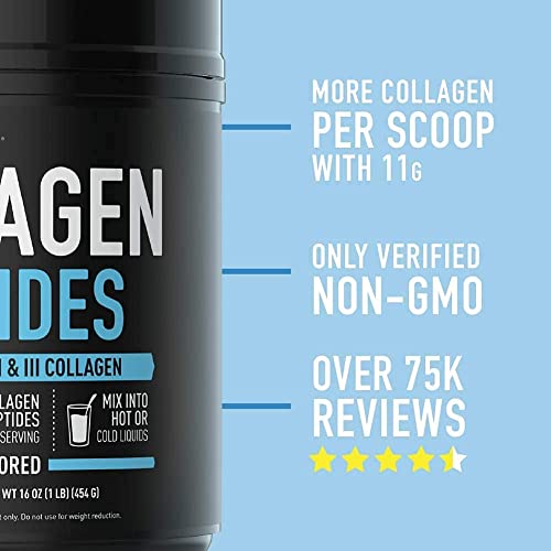 Collagen Peptides Powder | Hydrolyzed for Better Collagen Absorption | Non-GM...