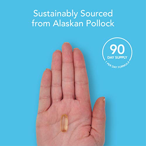 Omega-3 Fish Oil from Wild Alaska Pollock (1250mg per Capsule) with Triglycer...