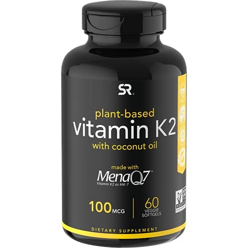 Vitamin K2 as MK7 with Organic Coconut Oil | Vitamin K Supplement Made with M...