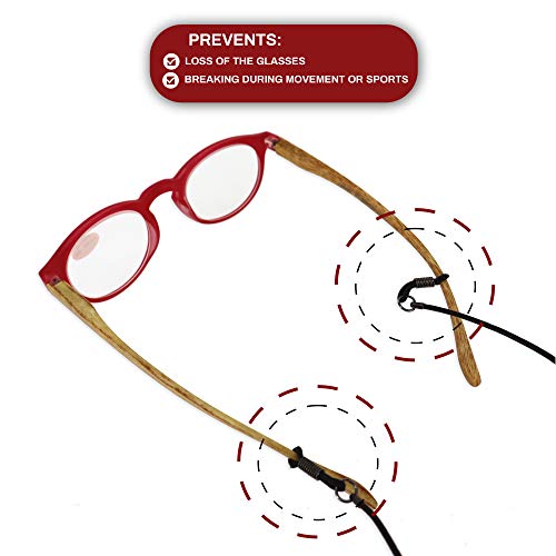 Eyeglass Leather Eyeglass Strap Glasses Strap Cords Retainer Sunglass, Readin...