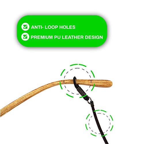 Eyeglass Leather Eyeglass Strap Glasses Strap Cords Retainer Sunglass, Readin...