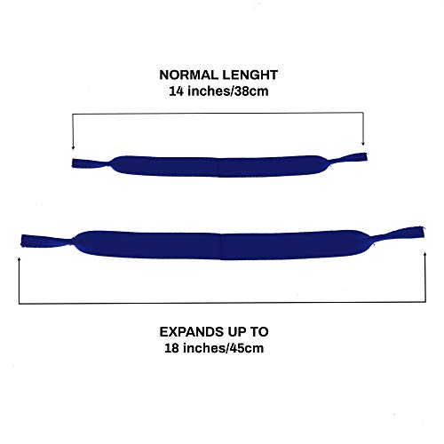 Eyeglass Retainer 2 or 4 Pack No-Tail Adjustable Premium Soft Neoprene Adjust...