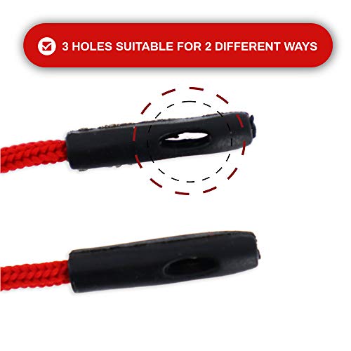 Sports Vision Eyeglass Retainer 4 Pack with 3 Holes Strap, String Cord Glasses