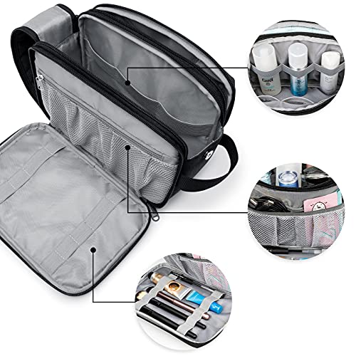 Toiletry Bag for Men, Travel Toiletries Bags, Water-Resistant Dopp Kit, Cosme...