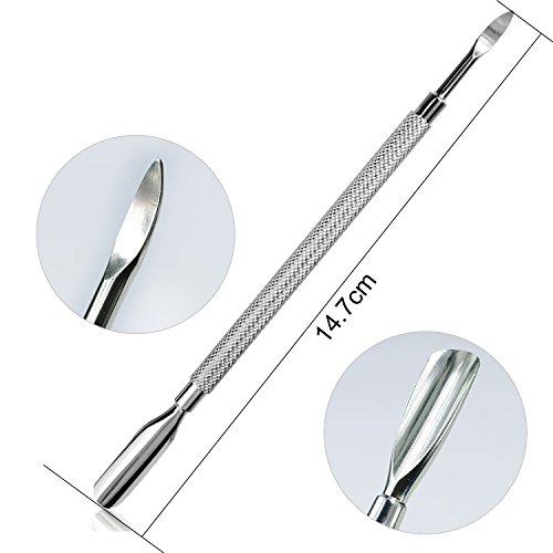 Cuticle Pusher Remover Kit, Cuticle Tools, Manicure Sets, Double Ended, Stain...