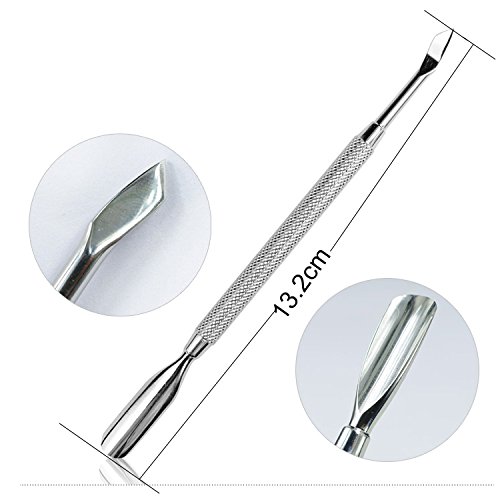 Cuticle Pusher Remover Kit, Cuticle Tools, Manicure Sets, Double Ended, Stain...