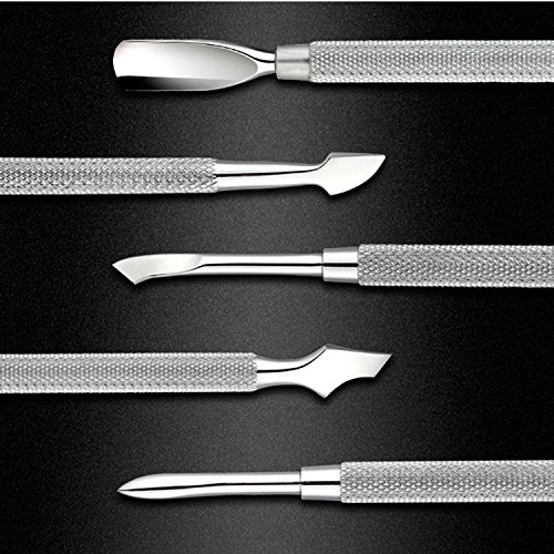 Cuticle Pusher Remover Kit, Cuticle Tools, Manicure Sets, Double Ended, Stain...