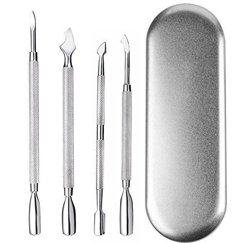 Cuticle Pusher Remover Kit, Cuticle Tools, Manicure Sets, Double Ended, Stain...