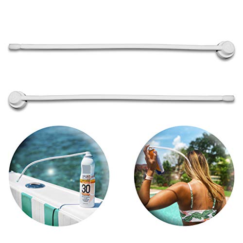 SprayWhip Bendable Spray Nozzel Stick for Sunscreen and Muscle Relief Cans - ...