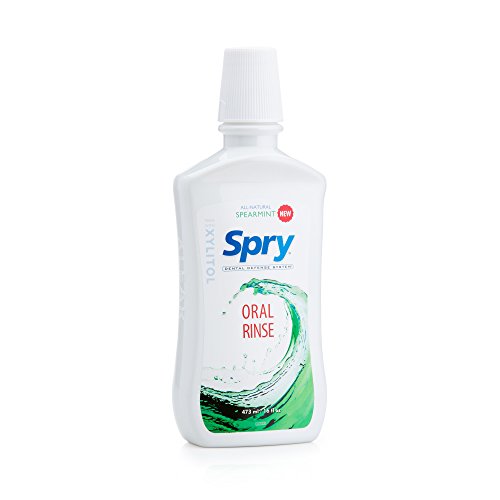 Spry Natural Mouthwash Dental Defense Oral Rinse with Xylitol, All-Natural Sp...