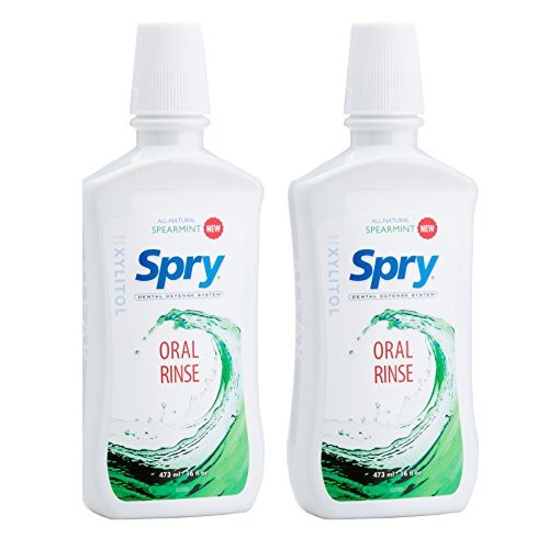 Spry Natural Mouthwash Dental Defense Oral Rinse with Xylitol, All-Natural Sp...
