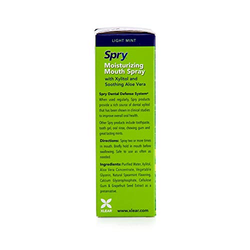 Spry Xylitol Moisturizing Bad Breath Mouth Spray, Bad Breath Treatment Oral B...