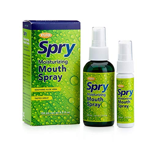 Spry Xylitol Moisturizing Bad Breath Mouth Spray, Bad Breath Treatment Oral B...
