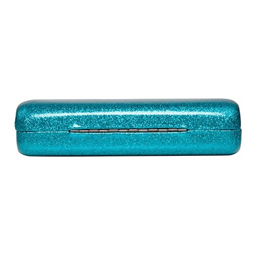 Mermaid Blue Medium Premium Fashion Women's Hard Eyeglasses Case By Spunky So...