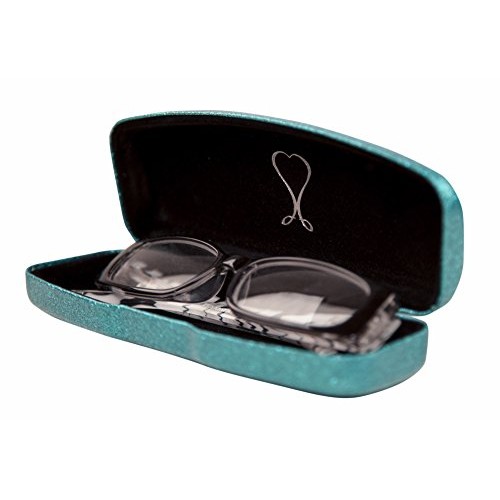 Mermaid Blue Medium Premium Fashion Women's Hard Eyeglasses Case By Spunky So...