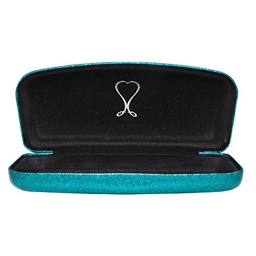 Mermaid Blue Medium Premium Fashion Women's Hard Eyeglasses Case By Spunky So...