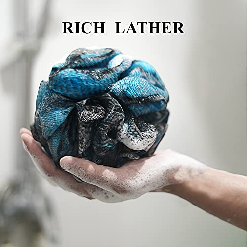 Loofah Back Scrubber,Loofah Sponge with Carbon Fiber Men Includes Shower,Loof...