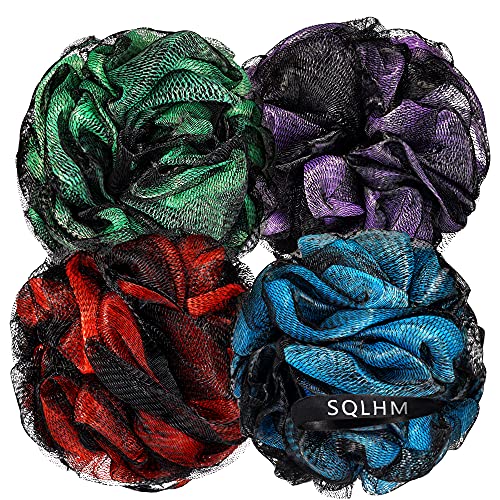 Loofah Back Scrubber,Loofah Sponge with Carbon Fiber Men Includes Shower,Loof...