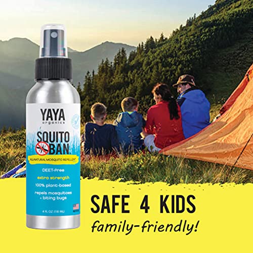 Squito Ban - Yaya Organics Mosquito Repellent, All Natural Bug Spray, Proven ...