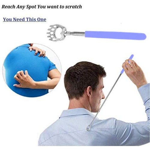 2PCS Back Scratchers, Bear Claw Back Scratcher Extendable Metal Retractable T...