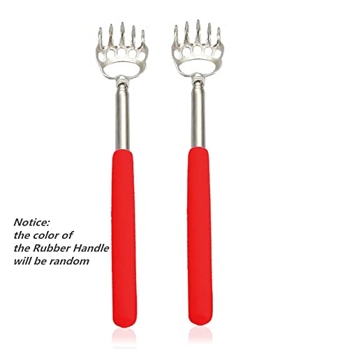 2PCS Back Scratchers, Bear Claw Back Scratcher Extendable Metal Retractable T...