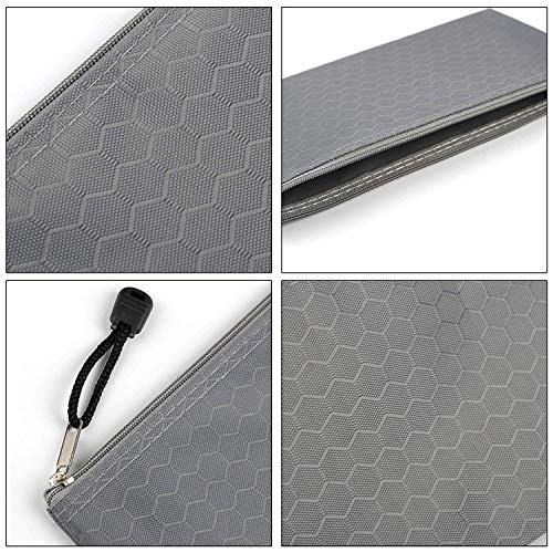 Sailing-go 12 Pieces 12 Colors Zipper Waterproof Bag Pencil Pouch for Cosmeti...