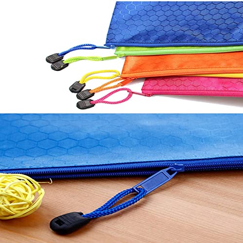 Sailing-go 12 Pieces 12 Colors Zipper Waterproof Bag Pencil Pouch for Cosmeti...