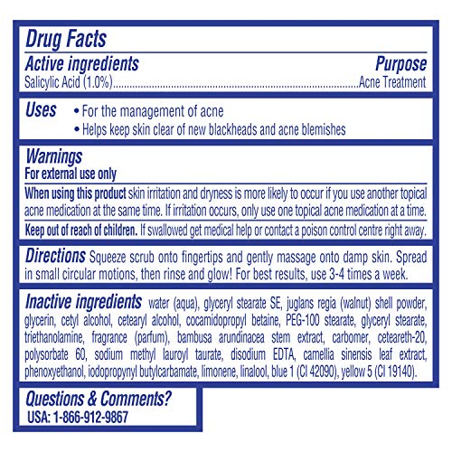 St. Ives Blackhead Clearing Face Scrub Clears Blackheads & Unclogs Pores Gree...