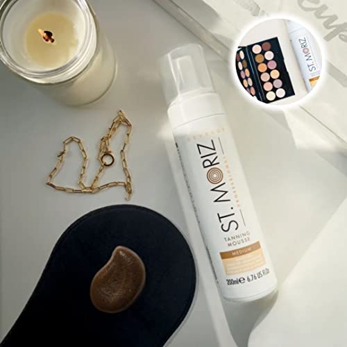 St. Moriz Professional Self-Tanning Mousse and Applicator Mitt Set - Medium -...