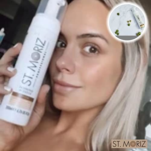 St. Moriz Professional Self-Tanning Mousse and Applicator Mitt Set - Medium -...