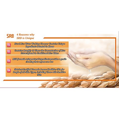 Korean Beauty (SRB) Rice Bran Enzyme Powder Face Wash and Scrub, Cleanses, Ex...
