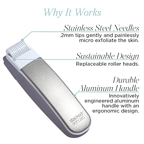 StackedSkincare - Microneedling Skin Refining Tool - Creates a More Vibrant a...