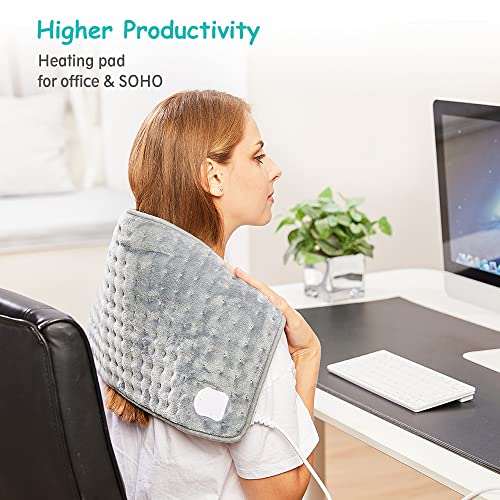 XL Electric Heating Pad for Back Pain with Auto Shut Off in 90 min, Dry Heat ...
