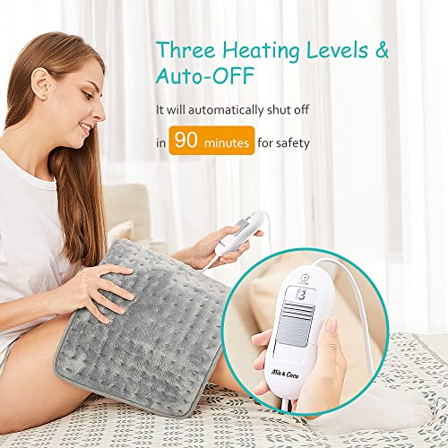 XL Electric Heating Pad for Back Pain with Auto Shut Off in 90 min, Dry Heat ...
