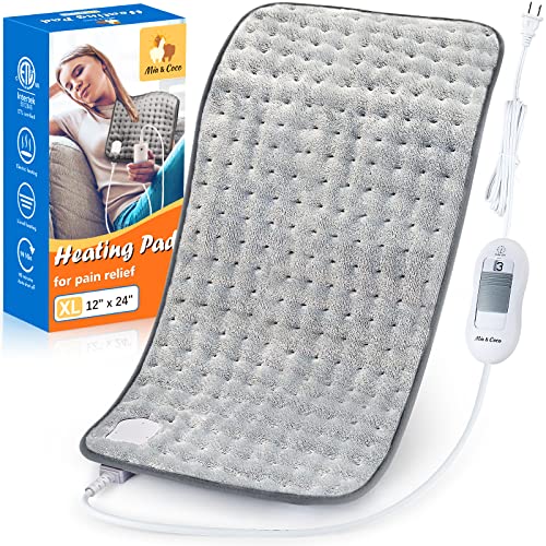 XL Electric Heating Pad for Back Pain with Auto Shut Off in 90 min, Dry Heat ...
