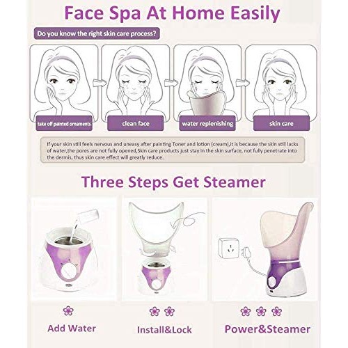 Face Steamer, Facial Steamer for Face, Deep Clean and Hydrate, Rejuvenate and...