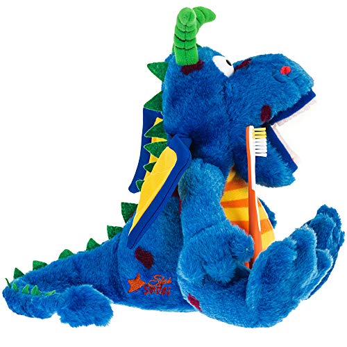 StarSmilez Kids Tooth Brushing Buddy Lil Magi Dragon Plush Dental Education H...