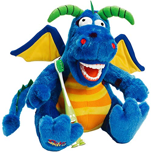 StarSmilez Kids Tooth Brushing Buddy Lil Magi Dragon Plush Dental Education H...
