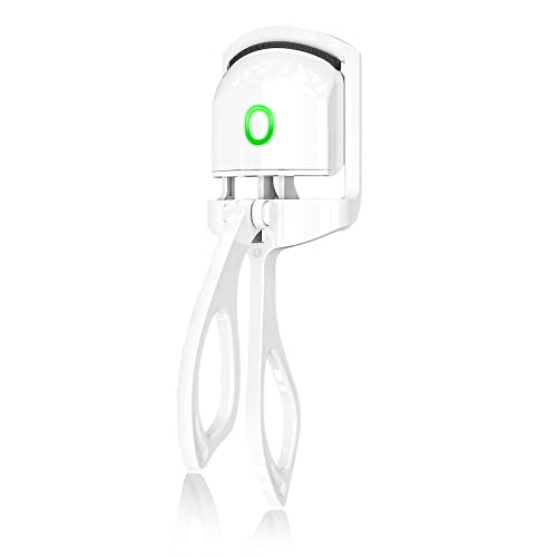 Heated Eyelash Curler, USB Rechargeable Electric Eyelash Curler with 2 Heat S...