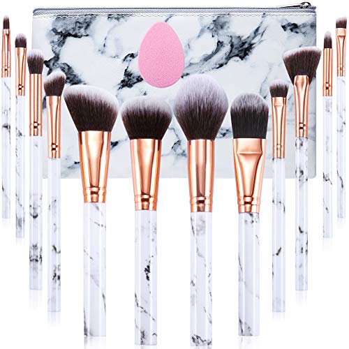 Makeup Brushes Set START MAKERS Professional 12Pcs Marble Make Up Brushes inc...