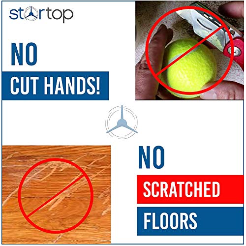 STARTOP Deluxe Pre Cut Walker Tennis Ball Glides - Walkers Legs Universal Pre...