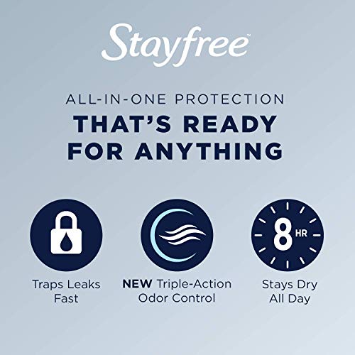 Stayfree Ultra Thin Overnight Pads with Wings, For Women, Reliable Protection...