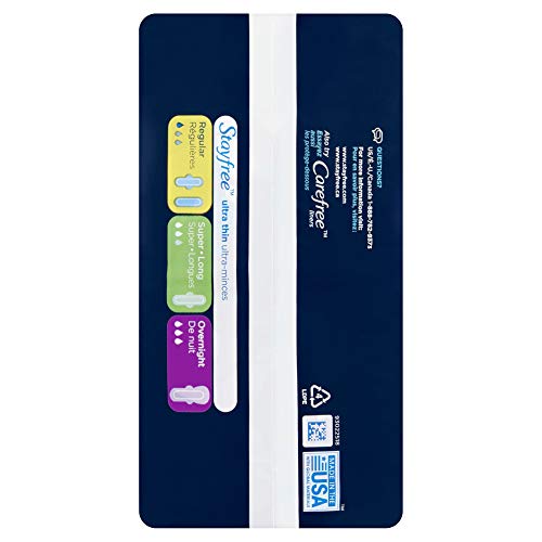 Stayfree Ultra Thin Overnight Pads with Wings, For Women, Reliable Protection...
